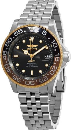 Invicta Pro Diver Quartz Black Dial Coke Bezel Mens Watch 34103