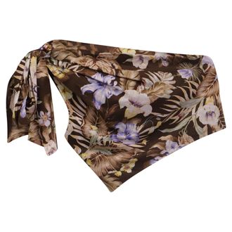 Zimmermann Zimmerman Crop Bodice Top in Brown Cotton