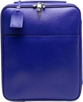 Louis Vuitton Pre-owned Weekend Bags, female, Blue, Size: ONE SIZE Pre-owned Leather Travel Bag