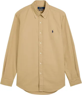 Polo Ralph Lauren Logo-embroidered Cotton Shirt - Tan - Xxl