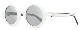 Moncler Womens Orbit Round Sunglasses ML0261 21C White 50mm