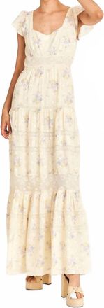 LoveShackFancy Womens Melinda Dress In Lavender Whispy