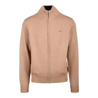 Sun 68 Heren, Truien, Beige, Maat: L Wol