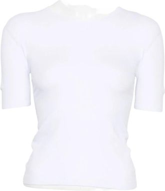 Gucci GG Stretch Jersey T-Shirt - Dames - T-shirts - Wit - L - Tops