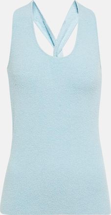 Nanushka Ribbed-knit cotton-blend tank top