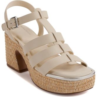 DKNY Fisherman Platform Sandal in Bone at Nordstrom Rack, Size 5.5