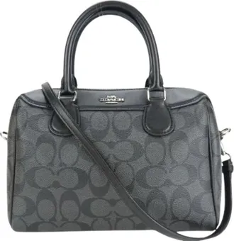 Coach Pre-owned Handbags, female, Gray, Size: ONE SIZE Pre-owned Canvas Handbag