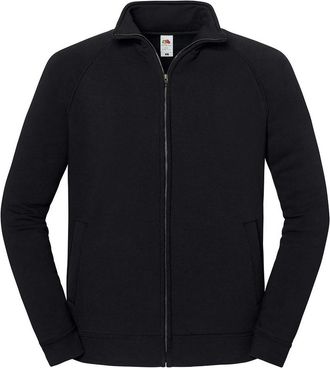 Fruit Of The Loom Fruit of the Loom Unisex Adult Iconic Premium Sweat Jacket (Zwart)
