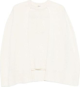 Toteme Relaxed Fit Cashmere Sweater With Ribbed Detailing