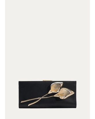 Carolina Herrera Pats Sculptural Calla Lily Clutch Bag