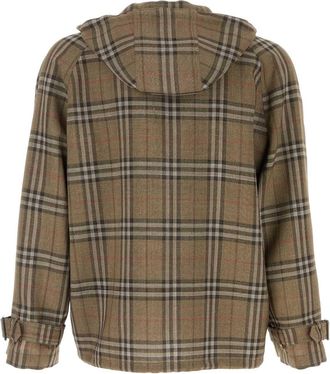 Burberry Mens Jackets Brown Viscose Silk