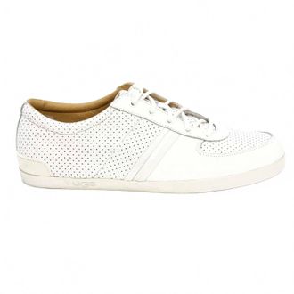 UGG Mens Brook-Lin Perforated Leather Sneaker In White