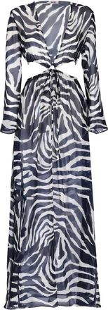 Reina Olga Pina Jurk - Dames - Maxi kleedjes - Blauw - Xs/S - Katoen - Kleedjes
