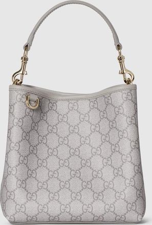 Gucci GG Emblem Small Bucket Bag, Grey, GG Canvas