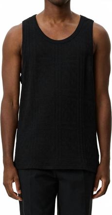 Les Deux Huxley Pointelle Tank Top In Black