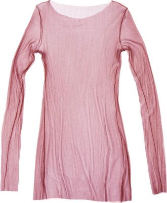 Cortana T de Tul Top - Dames - Longsleeves - Rood - XS - Tule - Tops