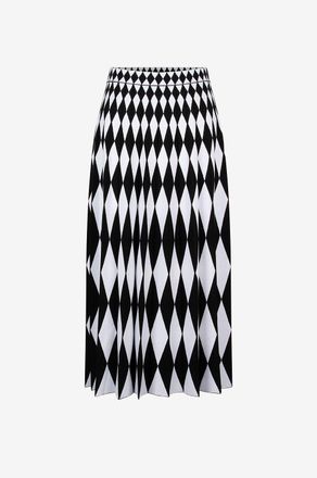 Antonino Valenti Plissierter Midirock im Jacquard-Strick Costance