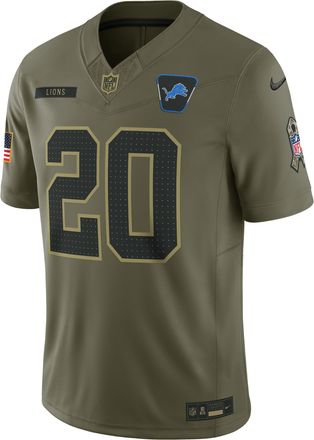 Nike Barry Sanders Detroit Lions Salute to Service Retired Nike Mens Dri-FIT NFL Limited Jersey in Brown | SSLM2DHA7A-SZP