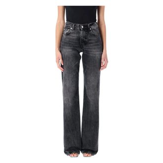 Haikure Bloemenstijl Fashion Jurk - Dames - Bootcut Jeans - Zwart - W25 - Katoen - Jeans