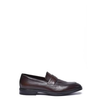 Canali Mocassino - Heren - Schoenen - Bruin - Maat: 39 EU Leer