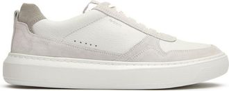 Geox Mens Deiven Trainers - White Leather - Size UK 6