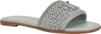 Calvin Klein Kamine Slide Sandal in Light Blue Woven at Nordstrom, Size 6.5