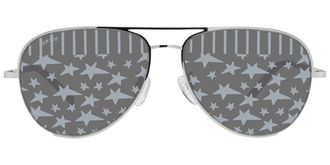 Sting SST138 N53L Mens Sunglasses Silver Size 57