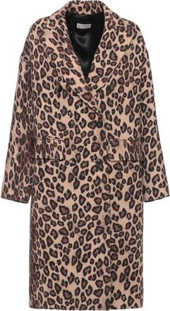 Alberto Biani Dames, Mantels, Beige, Maat: 2XS Wol