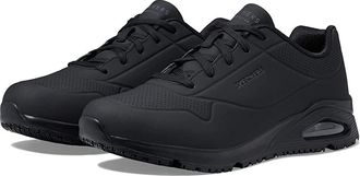 Skechers Uno SR - Sutal Mens Shoes Black : 10.5 D - Medium, Synthetic/Leather