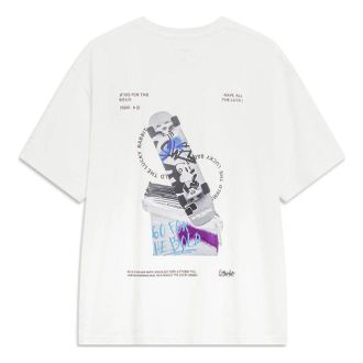 Li-Ning x Disney Oswald Graphic T-shirt White AHST315-4