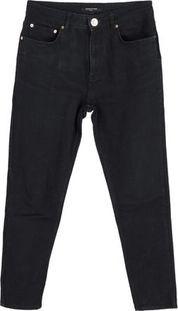Mother Of Pearl Parelmoer jeans met hoge taille in zwart katoen