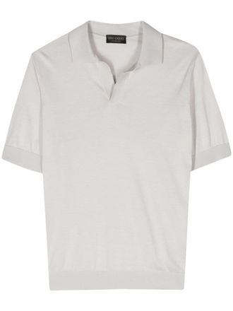 Dell'Oglio Katoenen poloshirt - Grijs