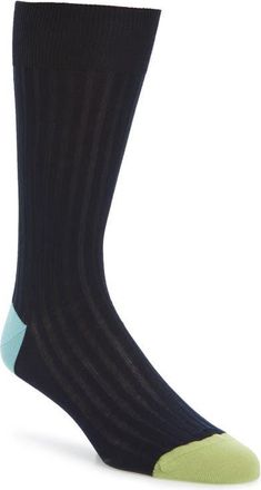 Pantherella Portobello Ribbed Socks in Navy at Nordstrom, Size Medium