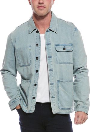 John Varvatos Alleck Linen-Blend Utility Shirt