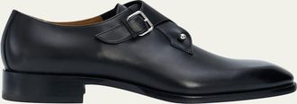 Christian Louboutin Mens Chambeli Monk-Strap Leather Loafers