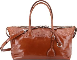 Miu Miu Dames, Tassen, Bruin, Maat: ONE Size Leer