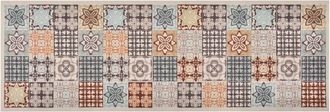 vidaXL Alfombra De Cocina Lavable Mosaico De Colores 60x300 Cm Vidaxl