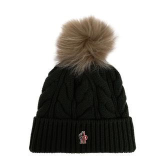 Moncler Beanies, female, Green, Size: ONE SIZE Grenoble Apres-Ski