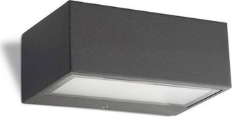 Leds - C4 Leds-c4 - Nemesis Aluminium - Aplique de exterior 1 luz Urban gris IP44