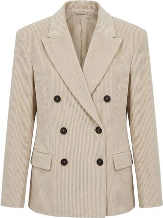 Brunello Cucinelli Double-breasted Corduroy Blazer