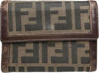 Fendi Pre-owned Wallets, female, Brown, Size: ONE SIZE Pre-owned Vintage Wallet