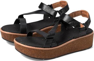 Teva Madera Wedge Womens Shoes Black : 8.5 B - Medium, Leather
