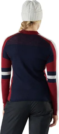 Smartwool Womens Alpine Crew Sweater Blue XS