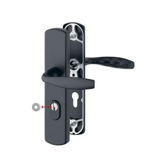 No Brand No Brand - New York Security Set Hoppe 1810h/3452a-za/3450 Negro Mate 37-52 Mm - Llave I - 11810166