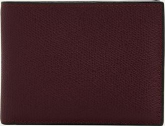 Valextra Mens Leather V-Cut Bifold Wallet