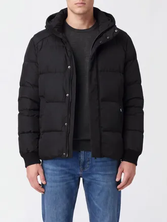 Add Piumino corto in nylon trapuntato con cappuccio imbottito e chiusura a scomparsa
