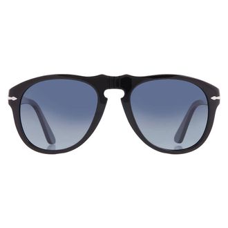 Persol Polarized Blue Gradient Pilot Mens Sunglasses PO0649 95/S3 54