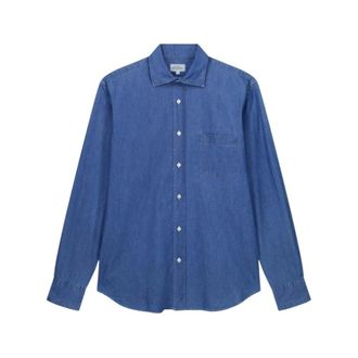 Hartford Denim Shirts, male, Blue, Size: 2XL Paul Shirt