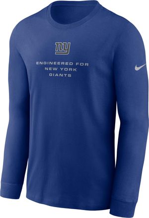 Nike New York Giants Team Issue Nike Mens Dri-FIT NFL Long-Sleeve T-Shirt in Blue | 02EW4EW8I-ZSZ