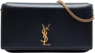 Saint Laurent Pre-owned Saint Laurent Smooth Calfskin Monogram Cassandre Phone Holder Unisex 3UAJ0BS4XSLE1F80
